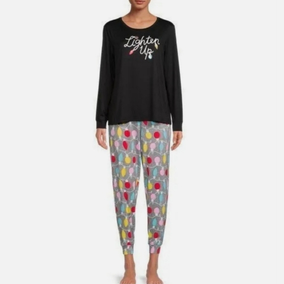 SECRET TREASURES Lighten Up Holiday Pajama Set NWT - SMALL - Picture 2 of 9